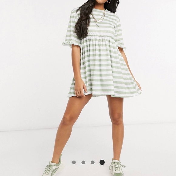 LIME STRIPE DRESS - Picture 3 of 3
